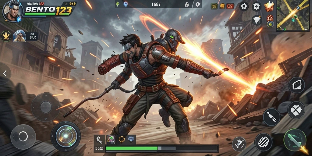 Tampilan menegangkan dari gameplay BENTO123 penuh aksi.