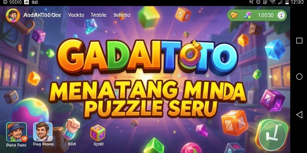 Screenshot gameplay GADAITOTO menampilkan tantangan puzzle yang menarik.