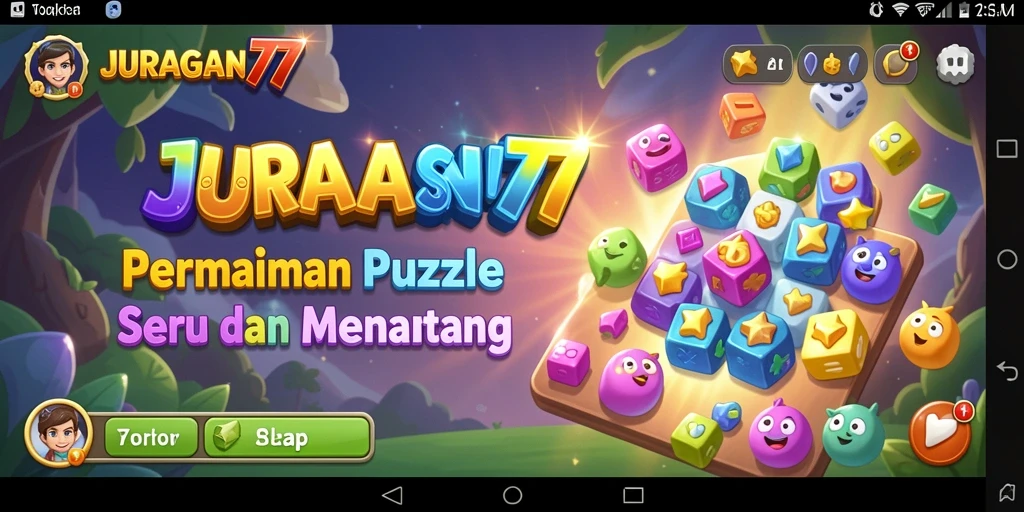 Tampilan permainan <strong>JURAGAN77</strong> yang menarik dalam mode Puzzle.