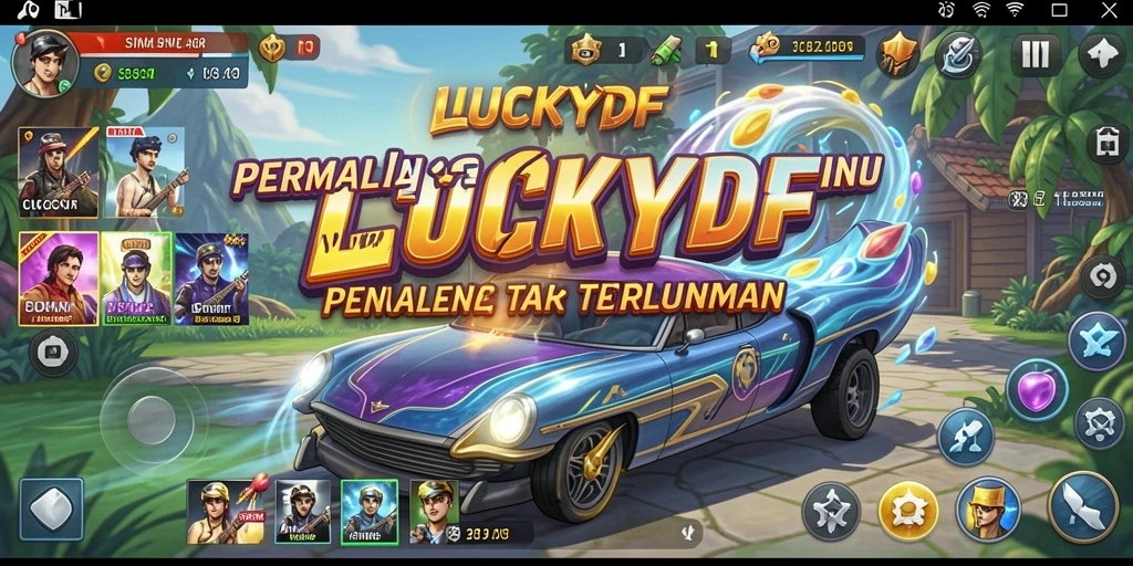 Tampilan gameplay menarik dari LUCKYDF yang penuh tantangan.