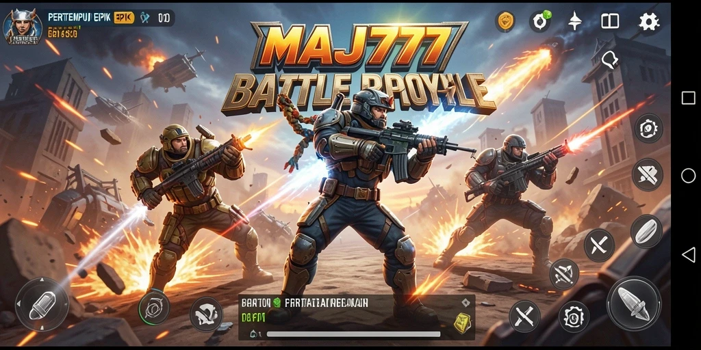 Screenshot gameplay epik battle royale di MAJ777.