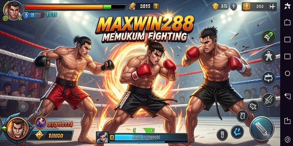 Tampilan gameplay Fighting yang menegangkan dari MAXWIN288.