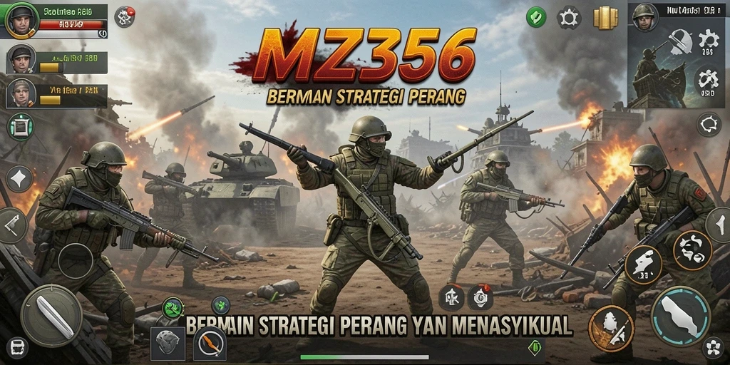 Gameplay MZ356 menampilkan strategi pertempuran yang menarik.