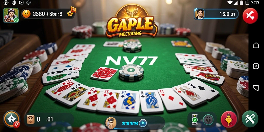 Tampilan gameplay NV77 yang seru dan interaktif.