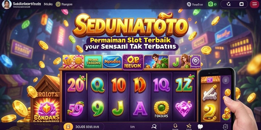 Screenshot SEDUNIATOTO menunjukkan gameplay Slot yang seru dan menarik.