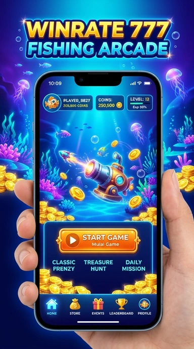 Tampilan utama aplikasi winrate777 dengan berbagai pilihan APK.